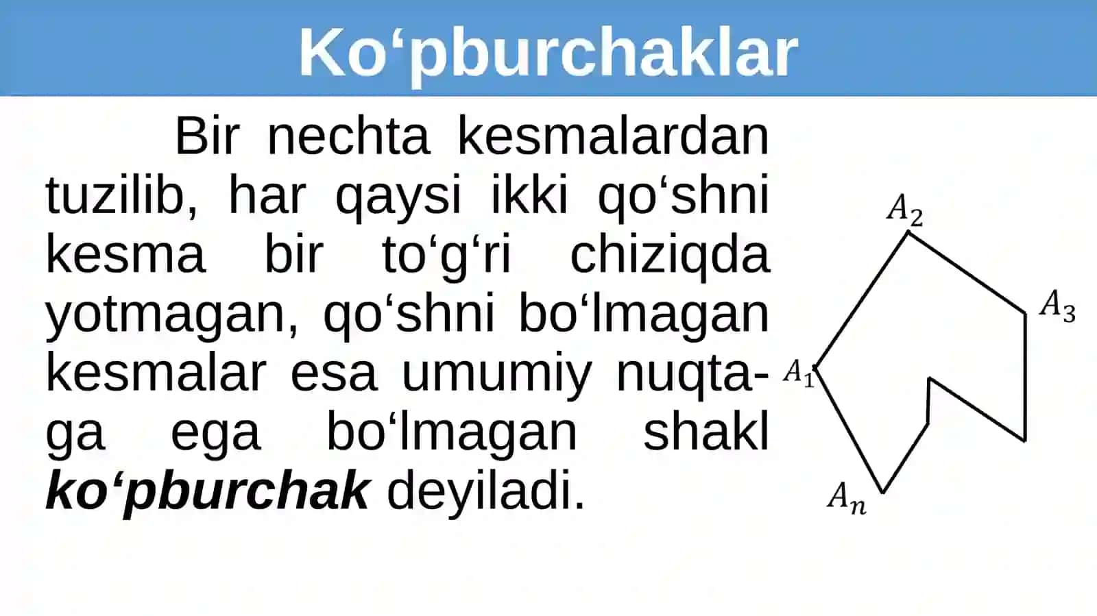 Ko’pburchaklar Perimetri va Yuza O’lchov birliklarida Ularning Bog’lanishiga Doir Masala 2