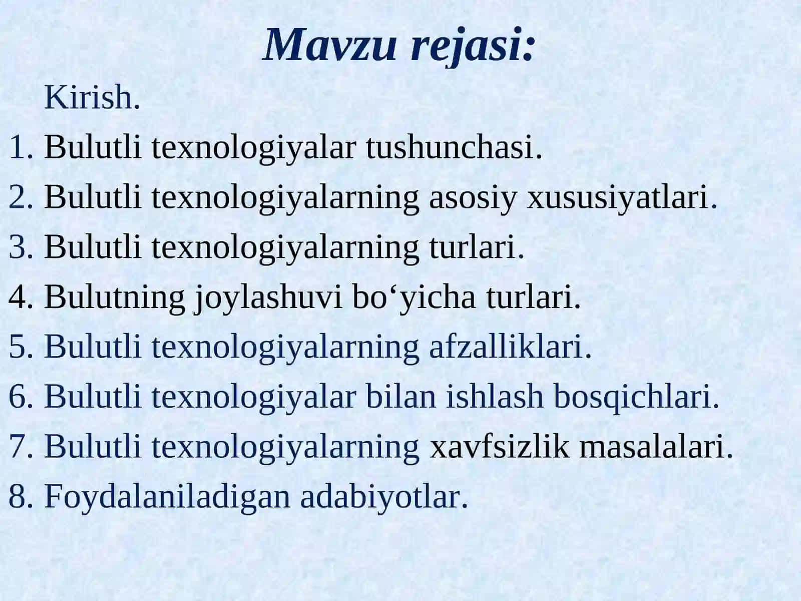 Huquqshunoslikda Bulutli Texnologiyalar 2