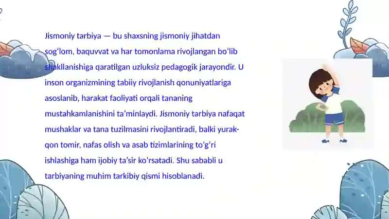Jismoniy va estetik tarbiya 2