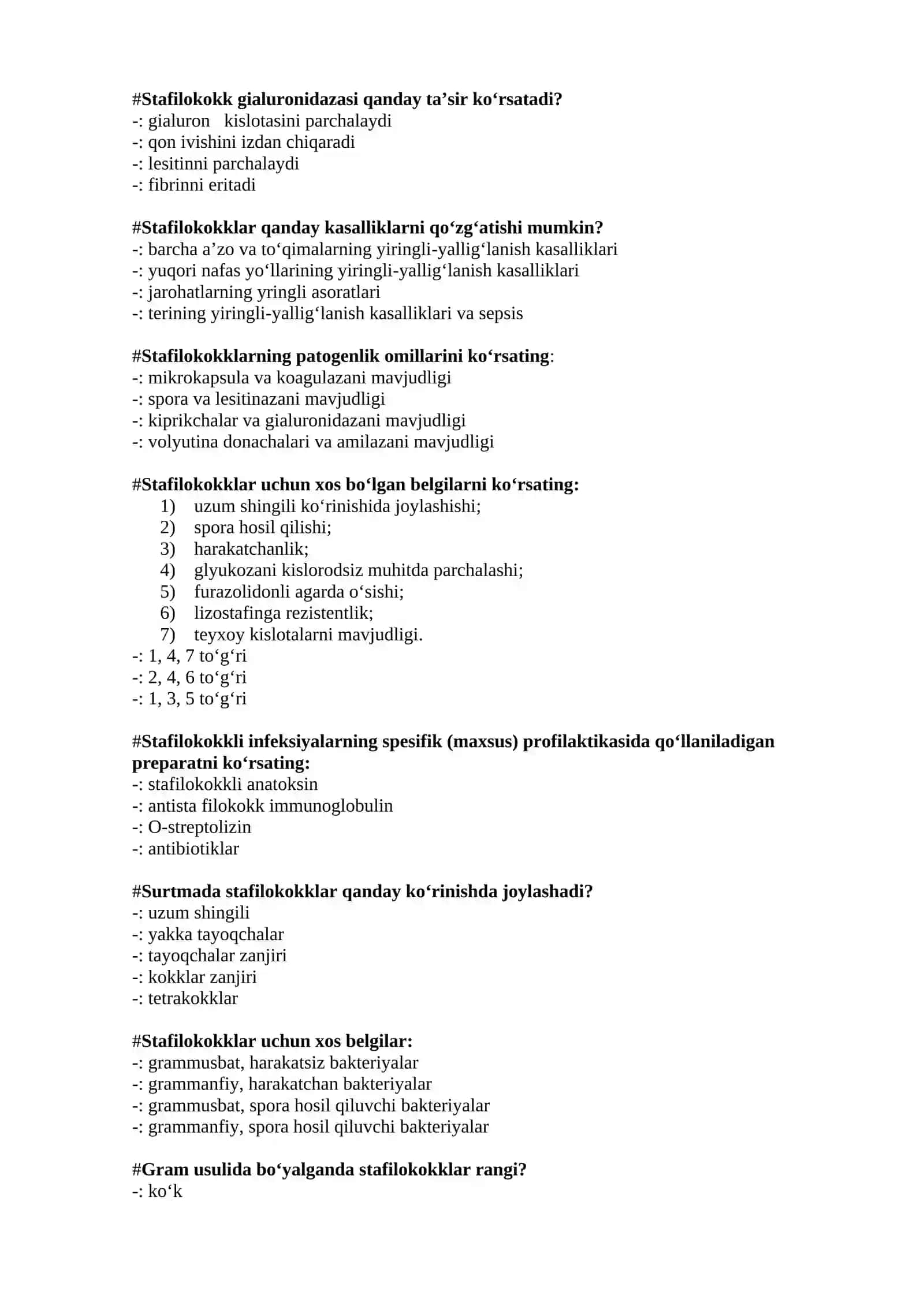 Aerob grammanfiy kokklar. Aerob grammusbat kokklar 2