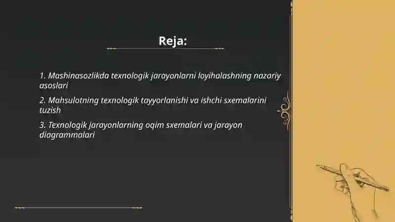Mashinasozlikda texnologik jarayonlarni loyihalash 2