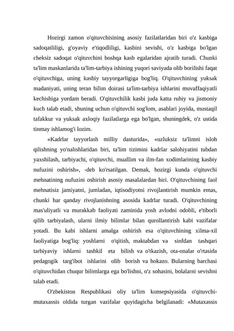 Muhandis-pedagog shaxsiga qo'yiladigan pedagogik talablar 2