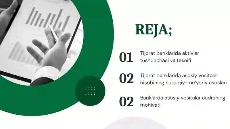 TIJORAT BANKLARIDA MODDIY VA NOMODDIY AKTIVLAR OPERATSIYALARI 2