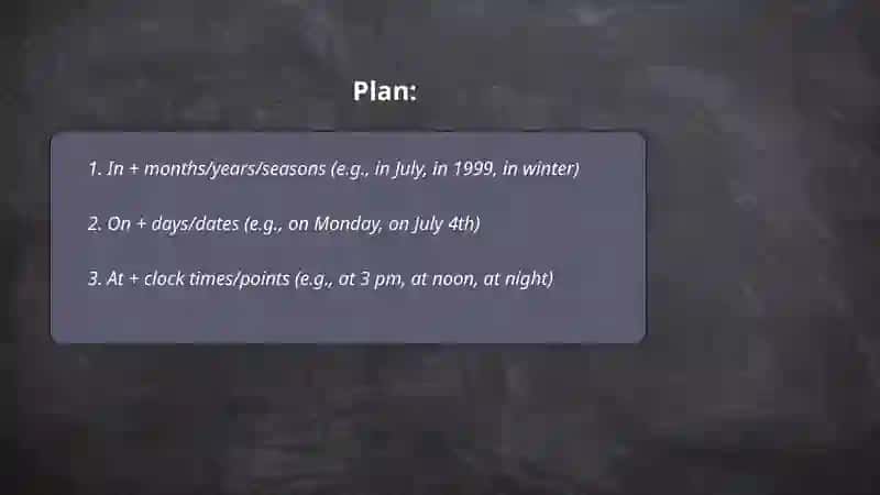 Prepositions of Time 2