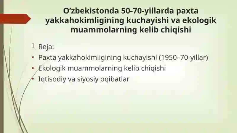 Tarix fanidan Mustaqil taʼlim 2