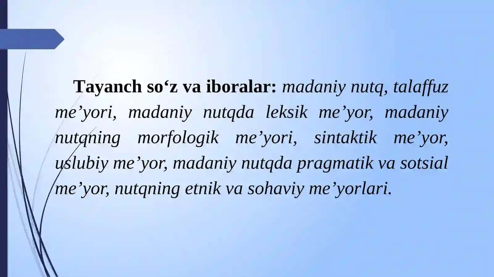O‘zbek adabiy tili me’yorlari 2