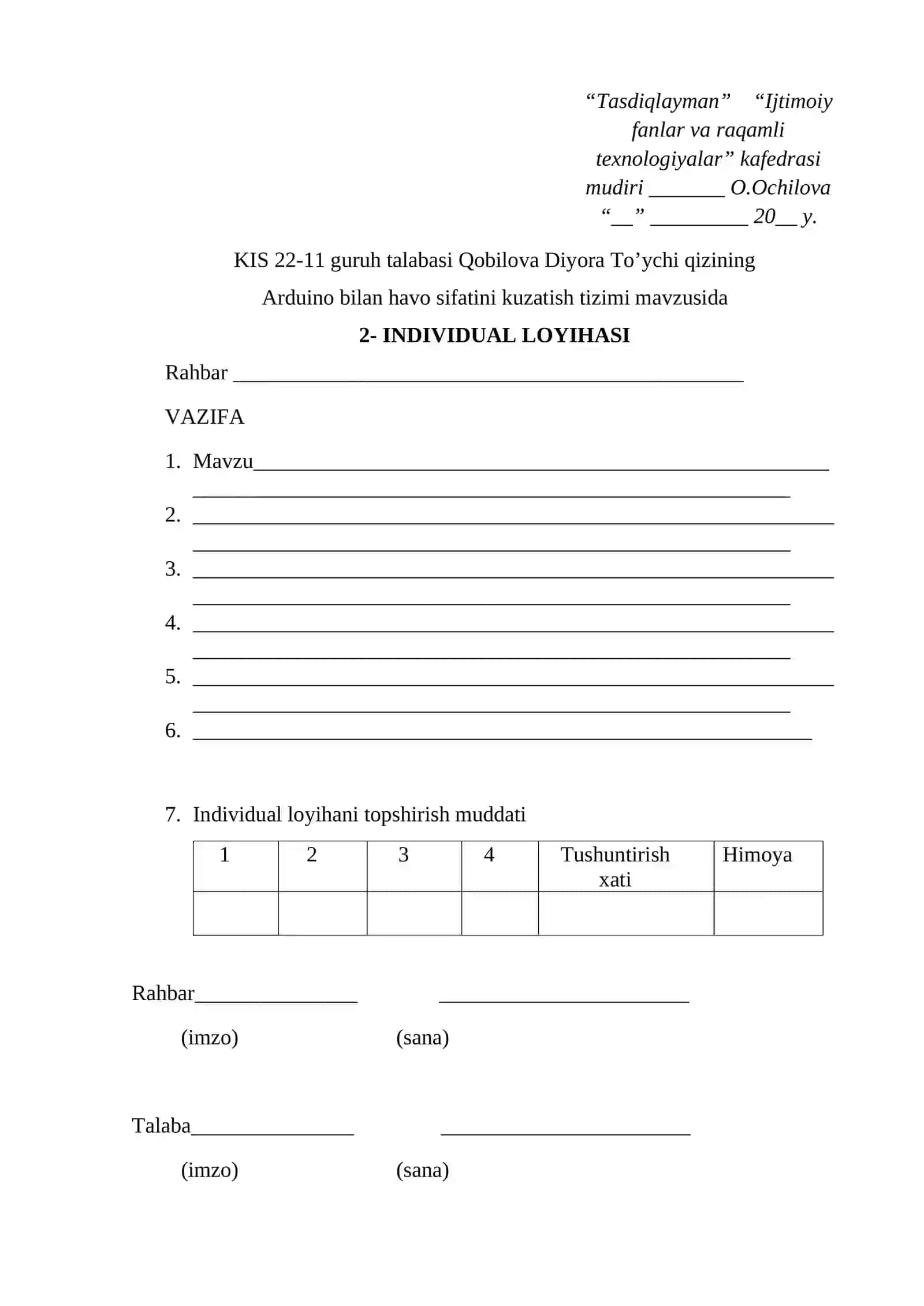 Arduino bilan havo sifatini kuzatish tizimi 2