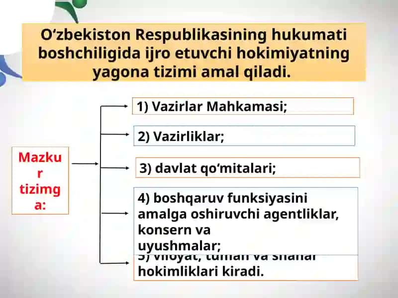 Mahalliy ijroiya hokimiyati organlari faoliyatini tashkil etish 2