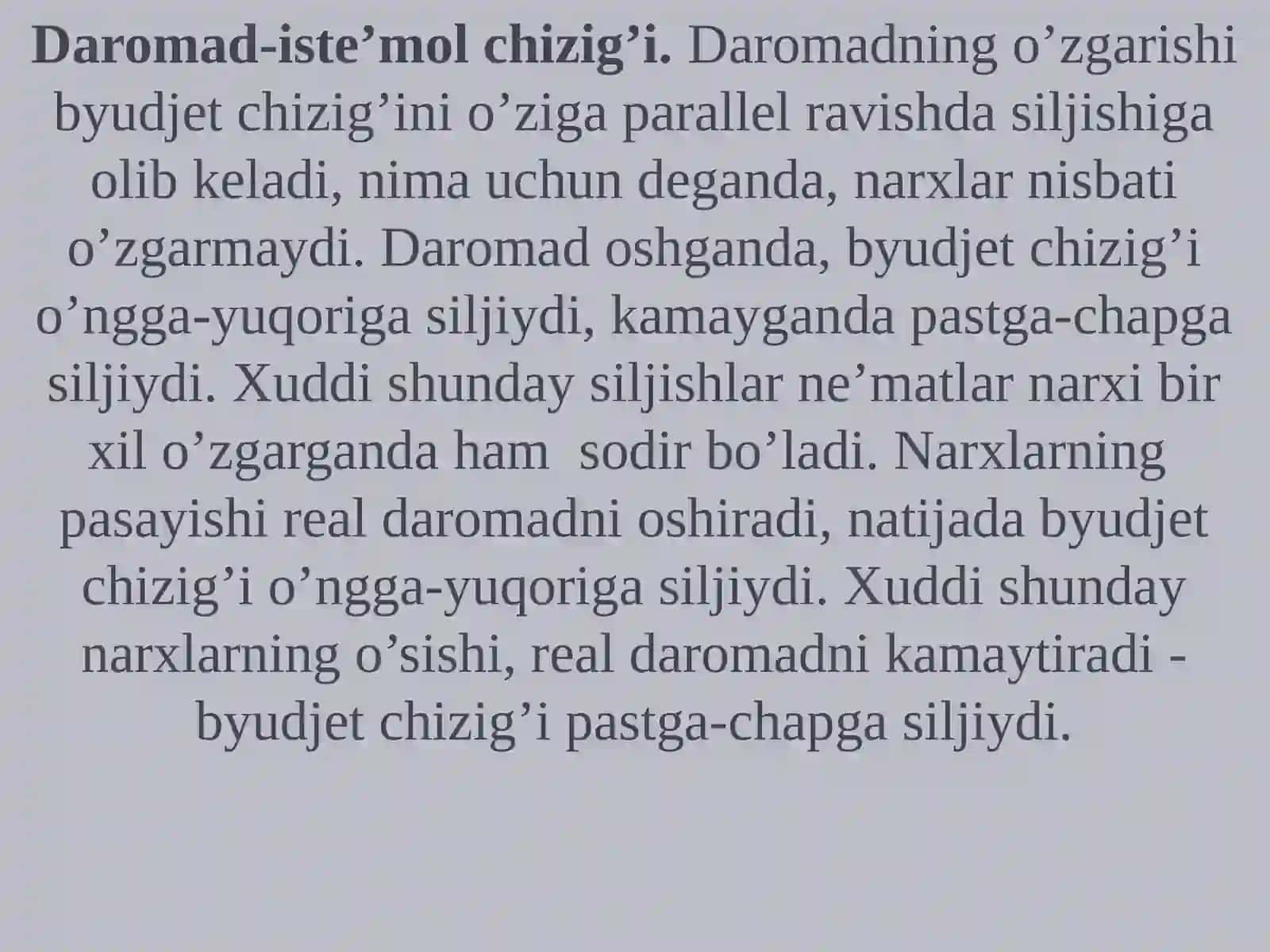 Daromad samarasi va almashtirish samarasi 2