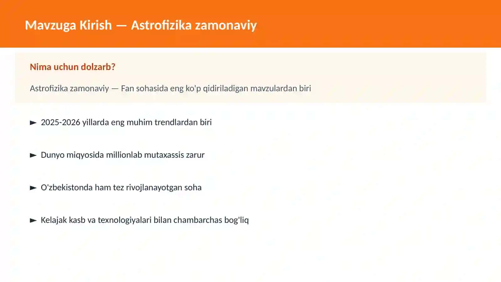 Astrofizika zamonaviy 2