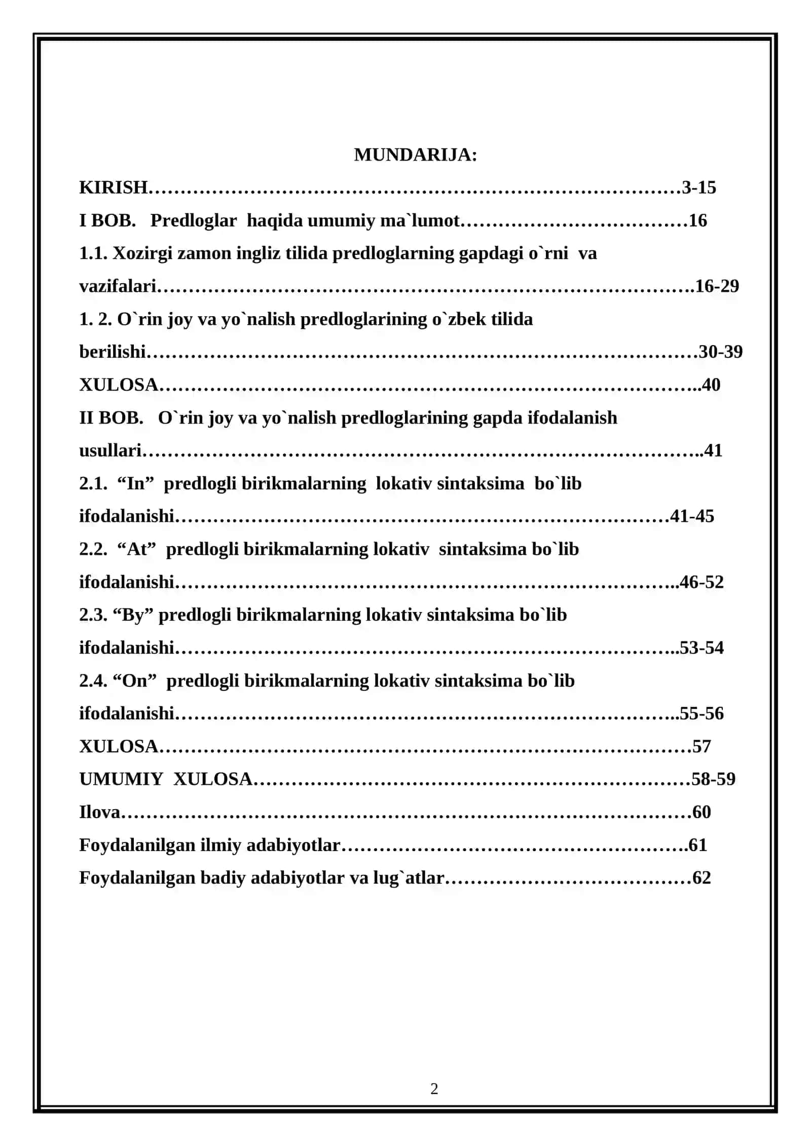 Ingliz tilidagi «So`roq gaplarnng o`zbek tilidagi ko`rinishi» 2