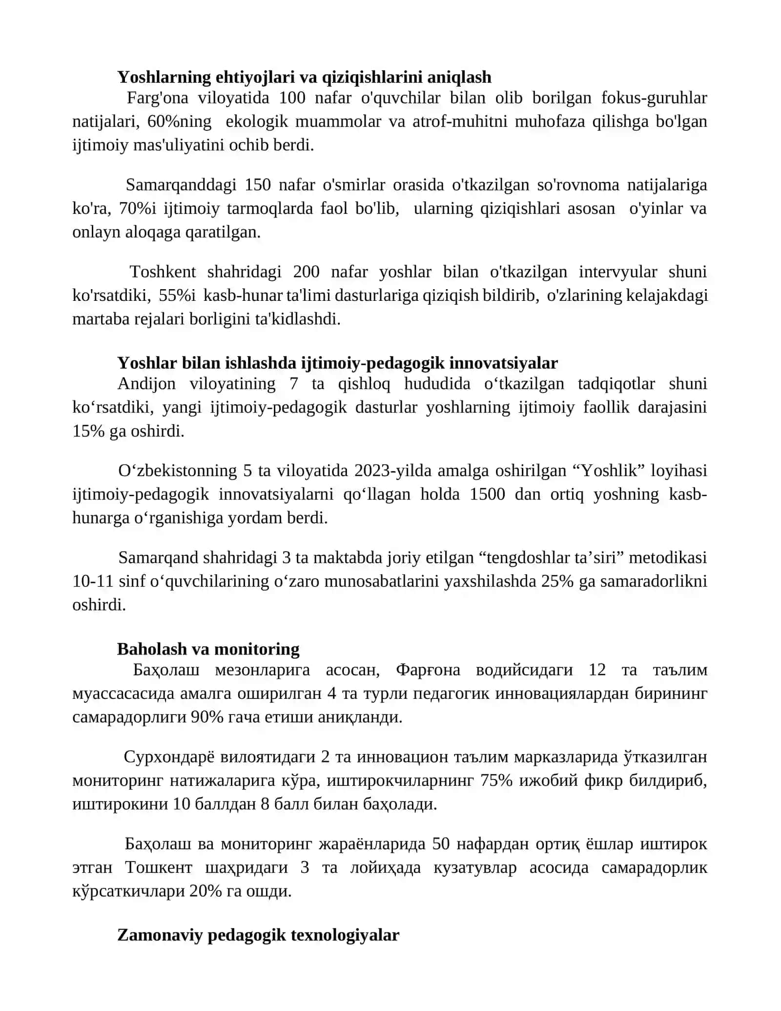 Yoshlar bilan ishlashda ijtimoiy-pedagogik innovatika va loyihaviy faoliyat 2
