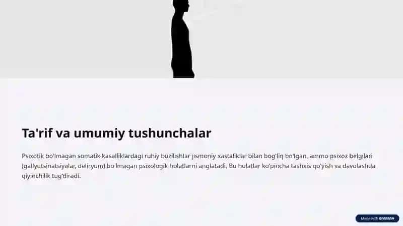 Psixotik boʻlmagan somatik kasalliklarda ruhiy buzilishlar 2