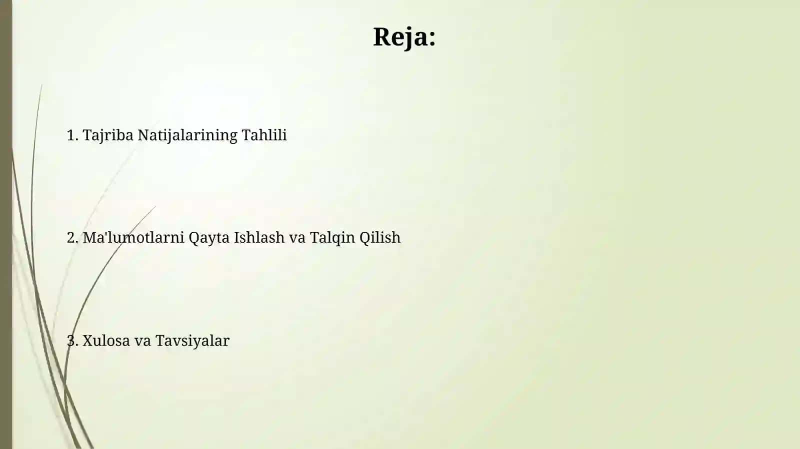 Statistik tahlil usullari 2