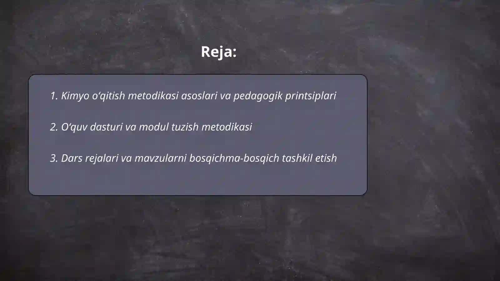 Kimyo oʻqitish metodikasi 2