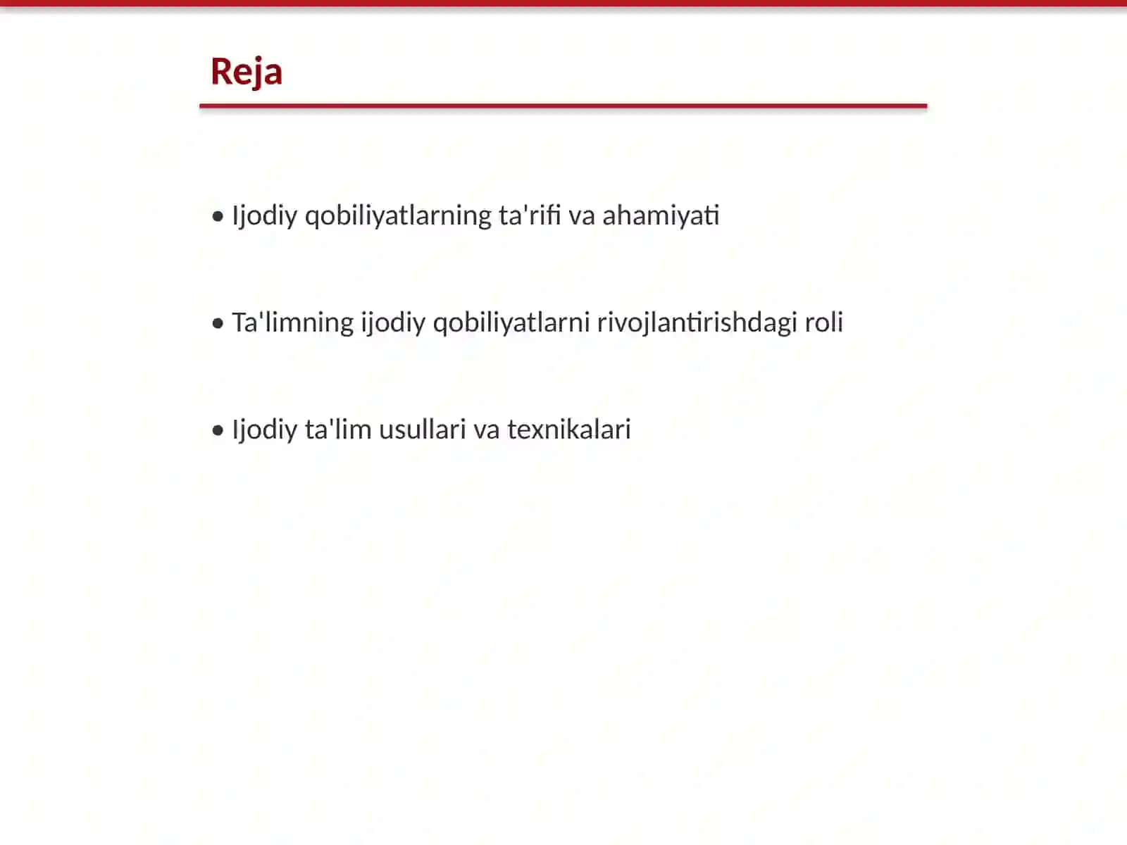 Ijodiy qobiliyatlarni rivojlantirishda talimni ahamiyati 2