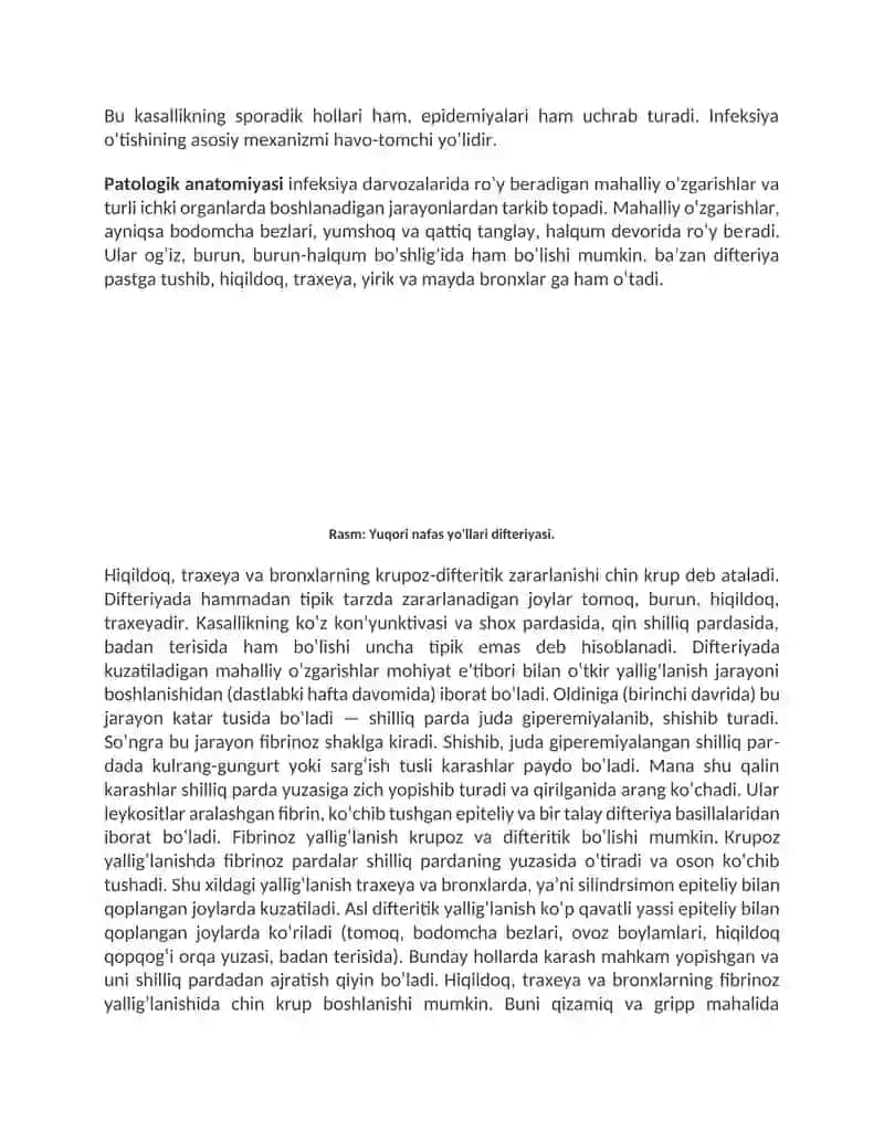 Bakterial infeksiyalar (stafilokokk  va  streptokokk infeksiyalari, difteriya, meningokokk  infeksiyasi). Sil. Zaxm. Sepsis. 2