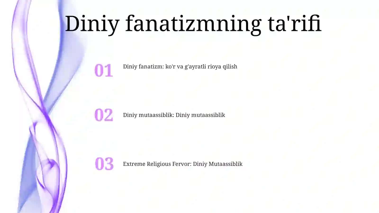Diniy Mutaassiblik 2