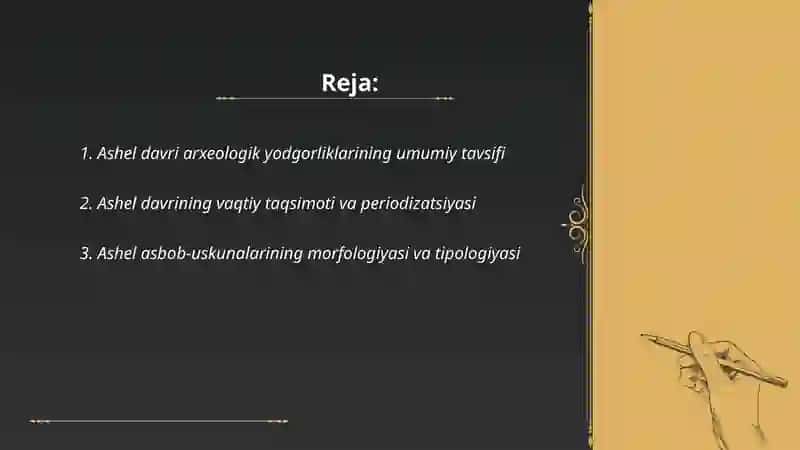 Ashel davri arxeologik yodgorliklar 2