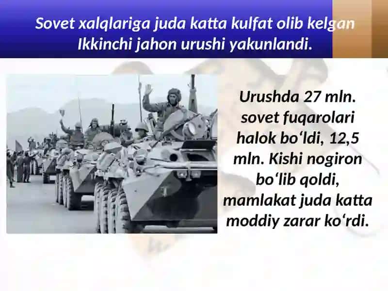 1946 – 1991-yillarda sovet ittifoqi 2