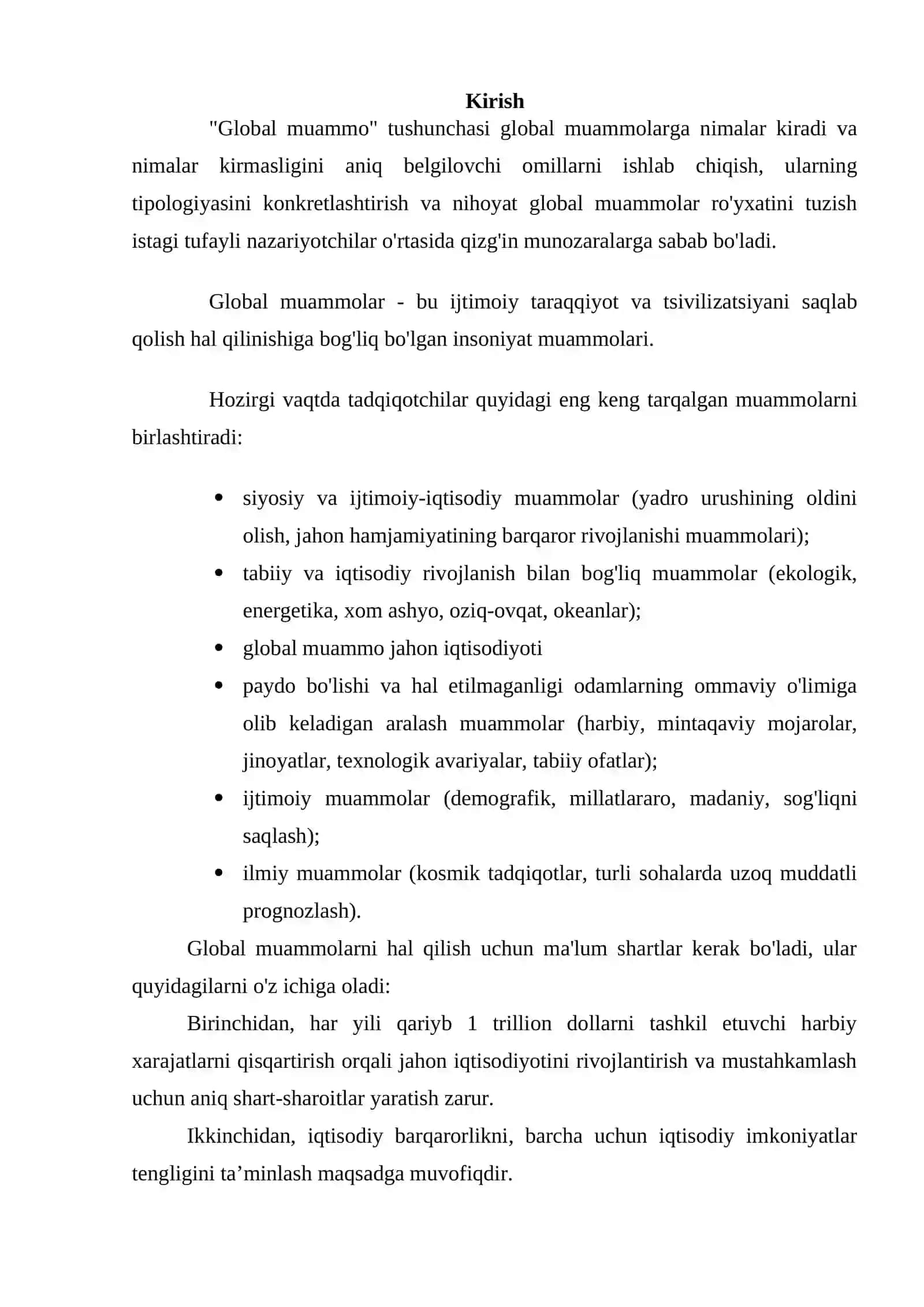 JAHON IQTISODIYoTIDAGI GLOBAL MUAMMOLARNING NAZARIY JIHATLARI 2
