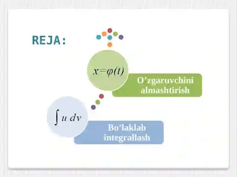 INTEGRALLASH USULLARI 2