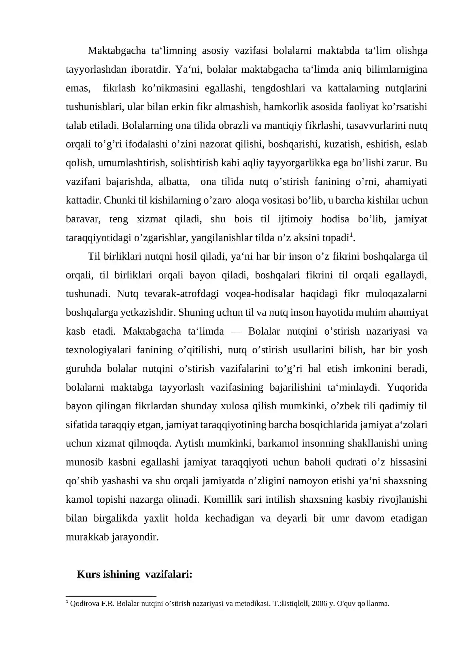 Bolalar nutqini o’stirish nazariyasi va texnologiyalari 2