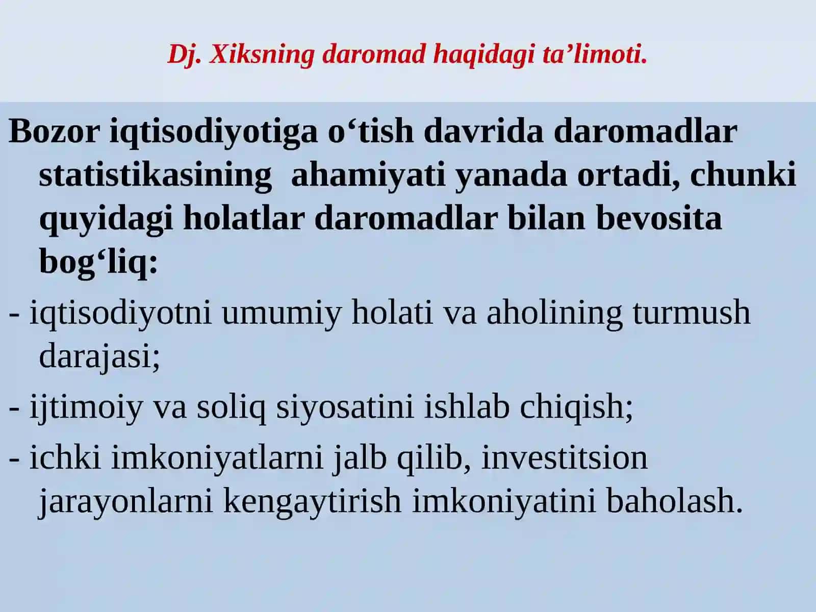 Daromad xajmiga ta’sir etuvchi ekstensiv va intensiv omilların ta’limoti 2