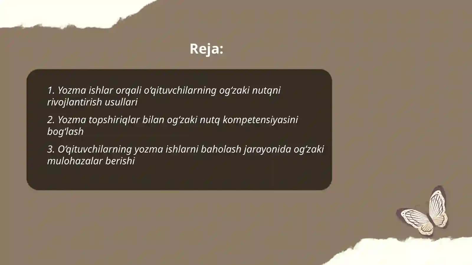 O‘qituvchilarning yozma va og‘zaki nutqni rivojlantirishda yozma ishlarning o‘rni 2