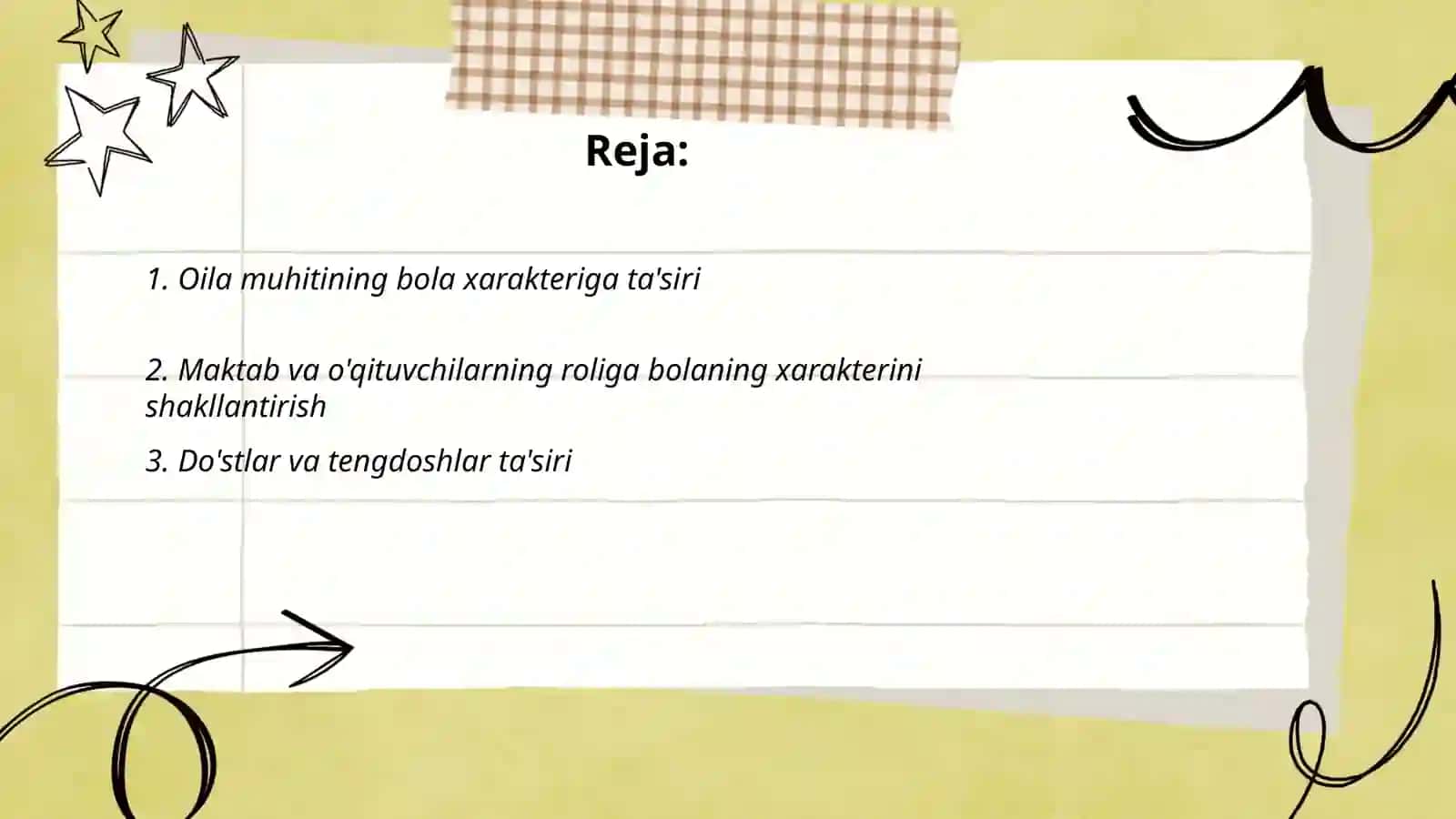 Bola xarakteri xususiyatining shakllanishi 2