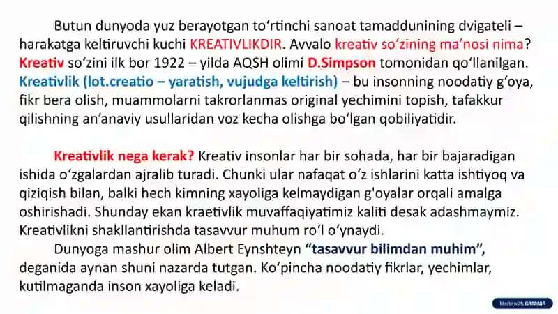 Ona tilida kreativlik 2