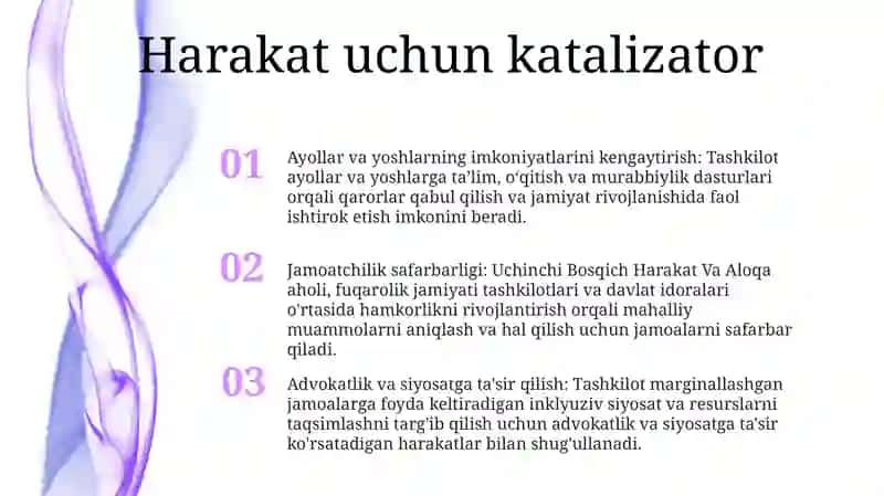 Uchinchi Bosqich Harakat Va Aloqa 2