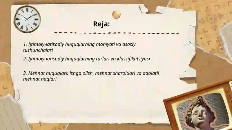 Ijtimoiy- iqtisodiy huquqlarning mohiyati Va turlari 2
