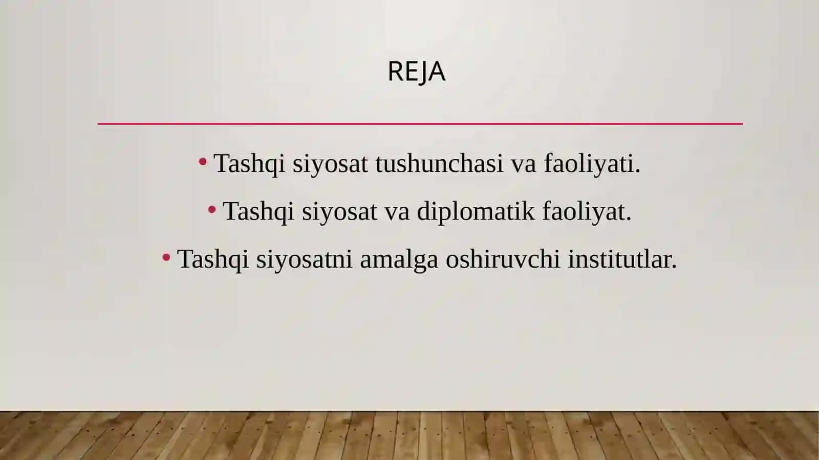 Tashqi siyosiy idoralar va Diplomatik vakolatxonalar. 2