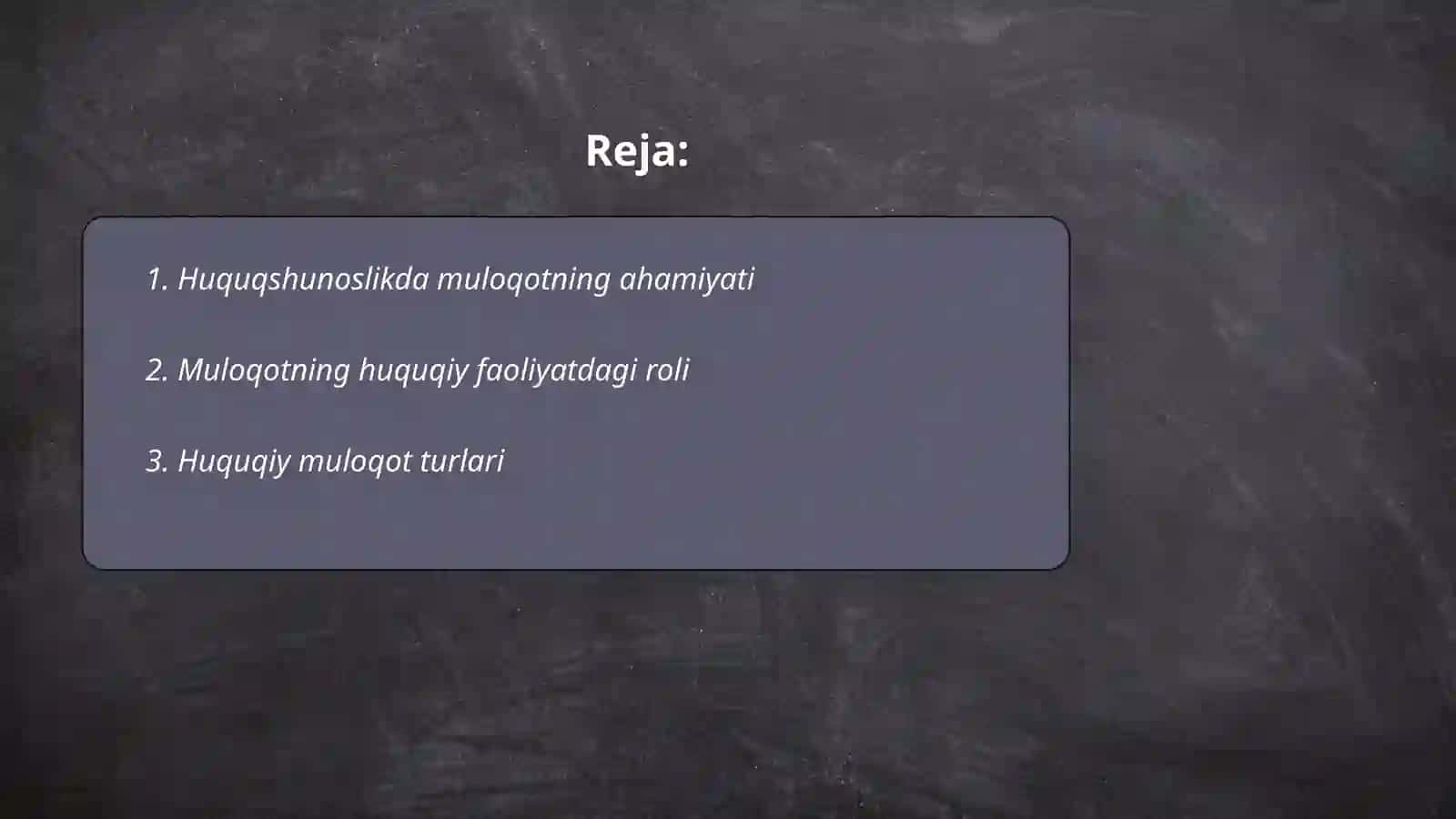 Huquqshunos faoliyatida muloqot tushunchasi va uning psixologik o'ziga xosligi 2