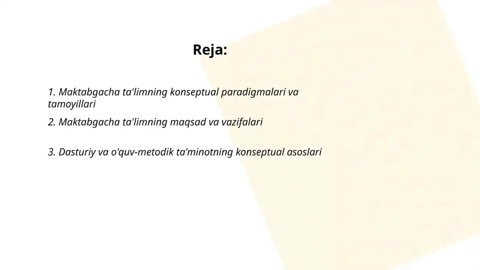 Maktabgacha taʼlimni rivojlantirishning konseptual asoslari 2