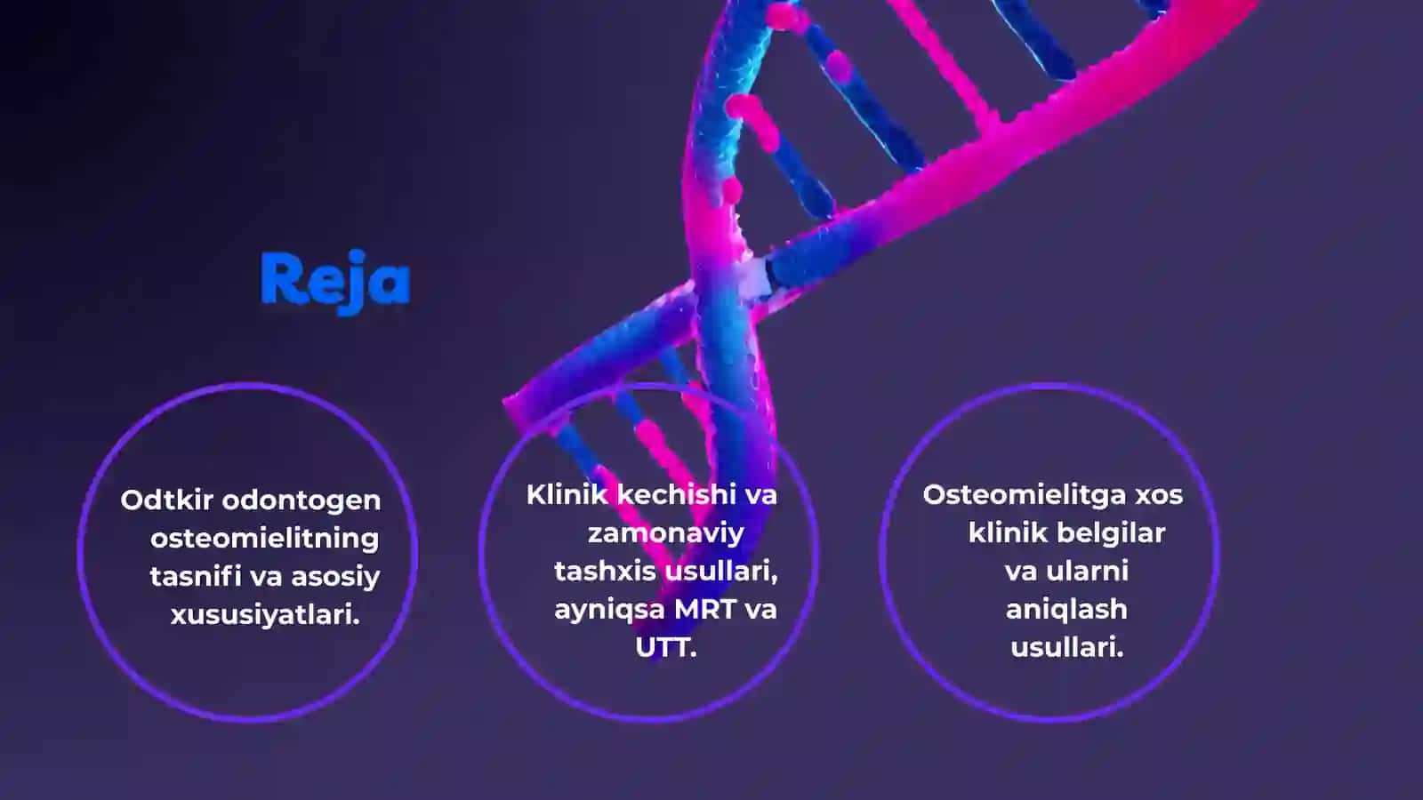 Otkir odontogen osteomielitning tasnifi va asosiy xususiyatlari 2