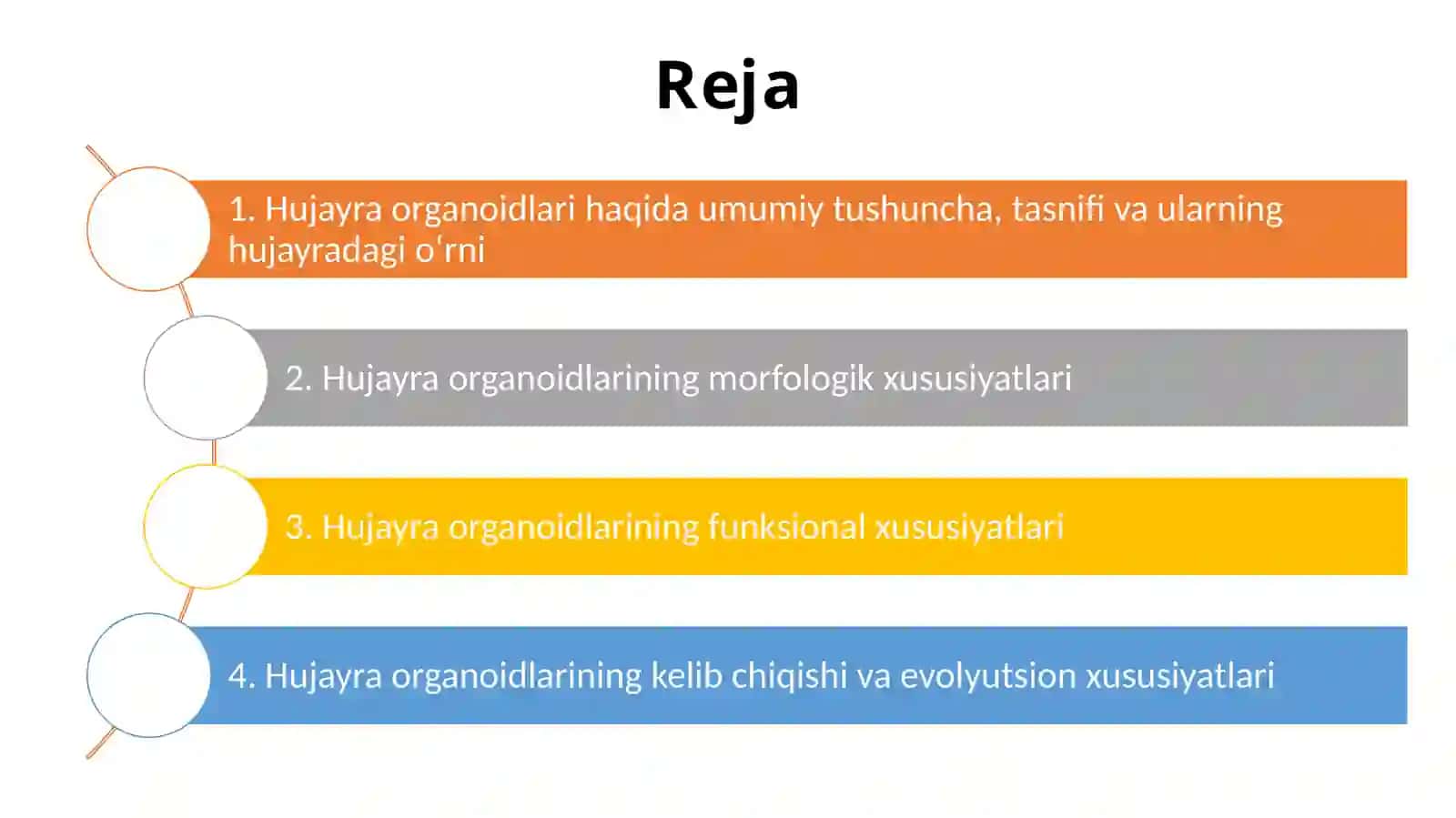 Hujayra organoidlarining o'ziga xos morfologik, funksional va kelib chiqish xususiyatlari 2