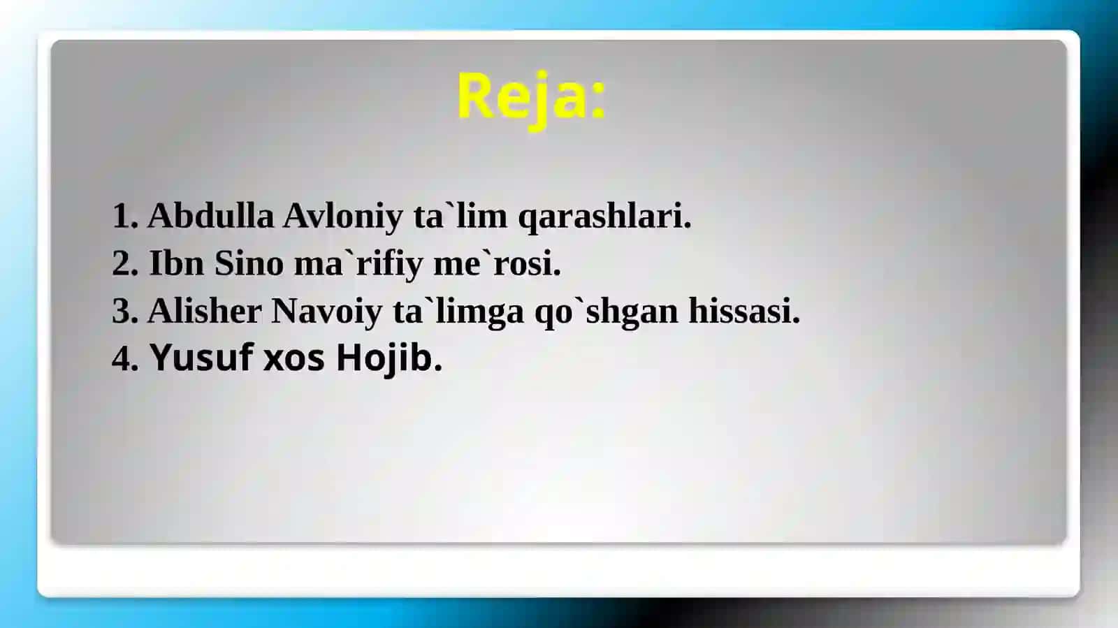 Sharq mutaffakkirlari ta`lim metodlari 2