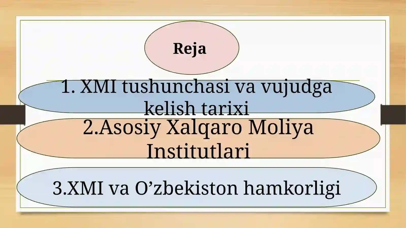Xalqaromoliyainstitutlari, vaularning maqsadi va funksiyalari 2