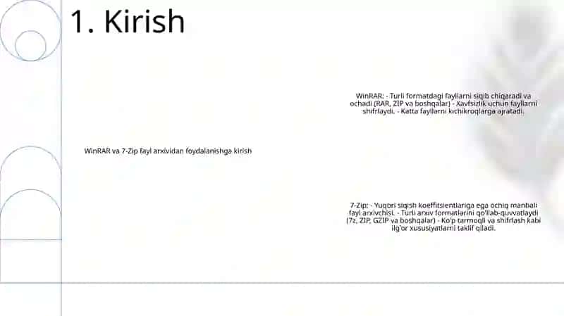 Winar Va Zip Dasturlarda Ishlash 2