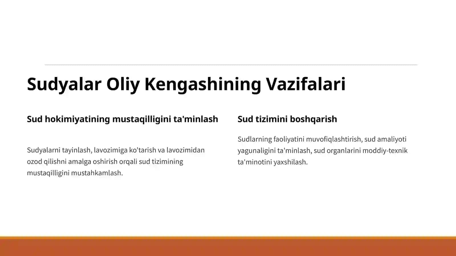O'zbekiston Respublikasi Sudyalar Oliy Kengashi: Tuzilishi va Vazifalari 2