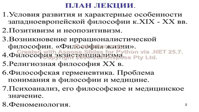 Западная философия ХХ века 2