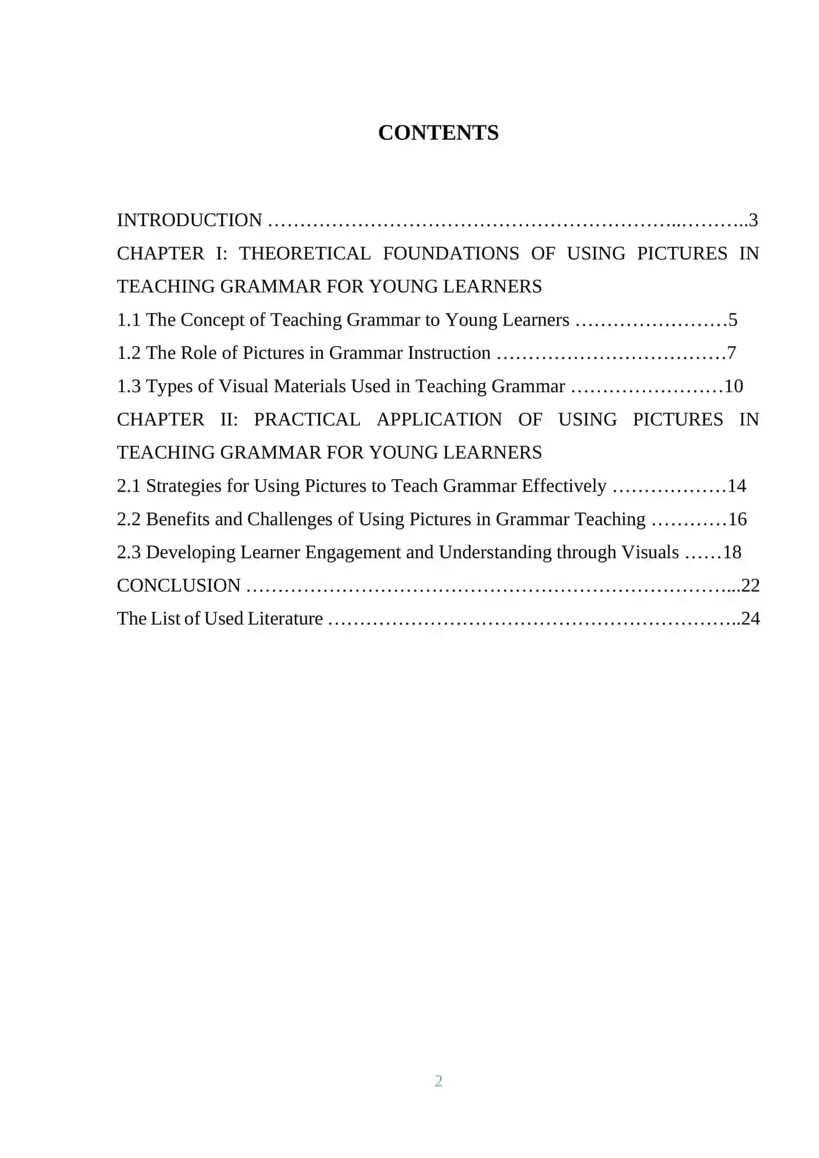 Effective ways of using pictures in teaching grammar for young learners 2