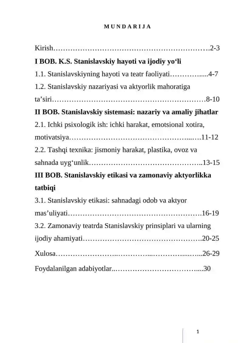 K. S. STANISLAVSKIY SISTEMASI VA ETIKASI 2