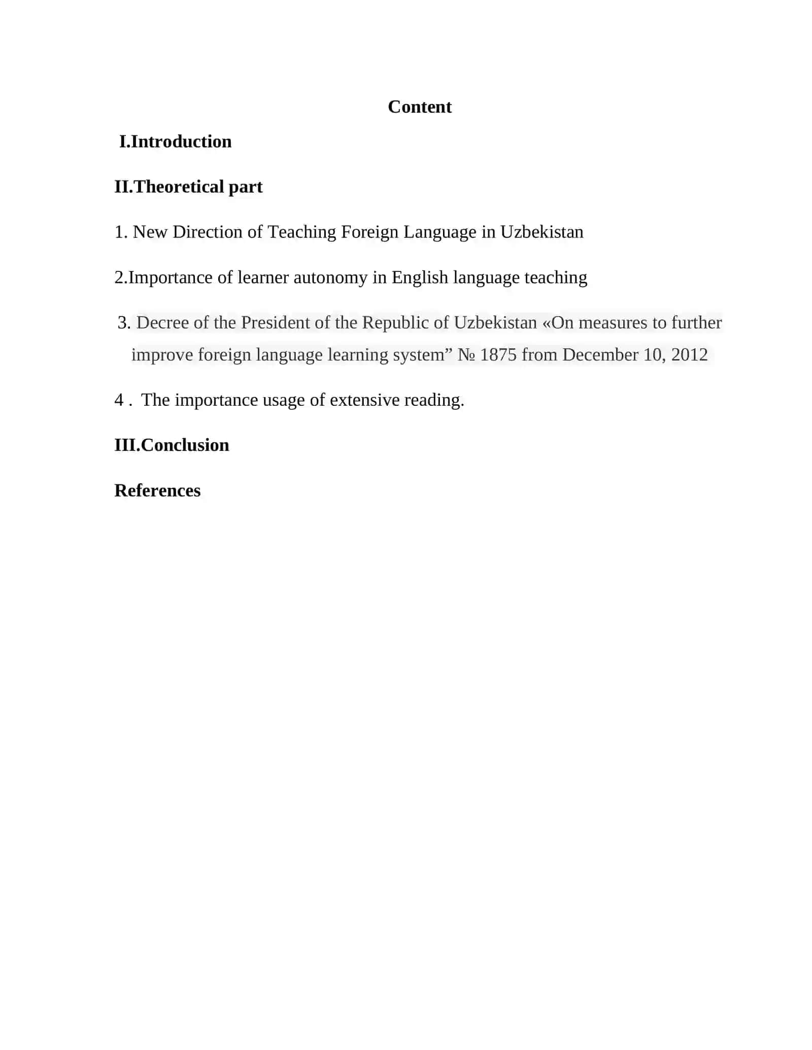 The role of extensive raeding in teaching English as a foreing languaage 2