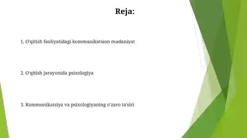 Oʻqituvchi faoliyatida muloqot madaniyati va psixologiyasi 2