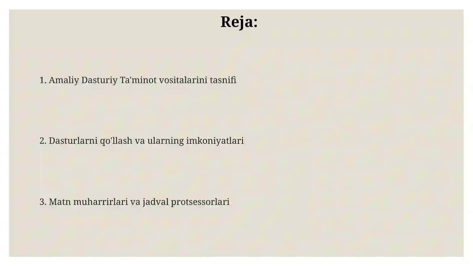 Matn muharrirlari va jadval protsessorlari 2