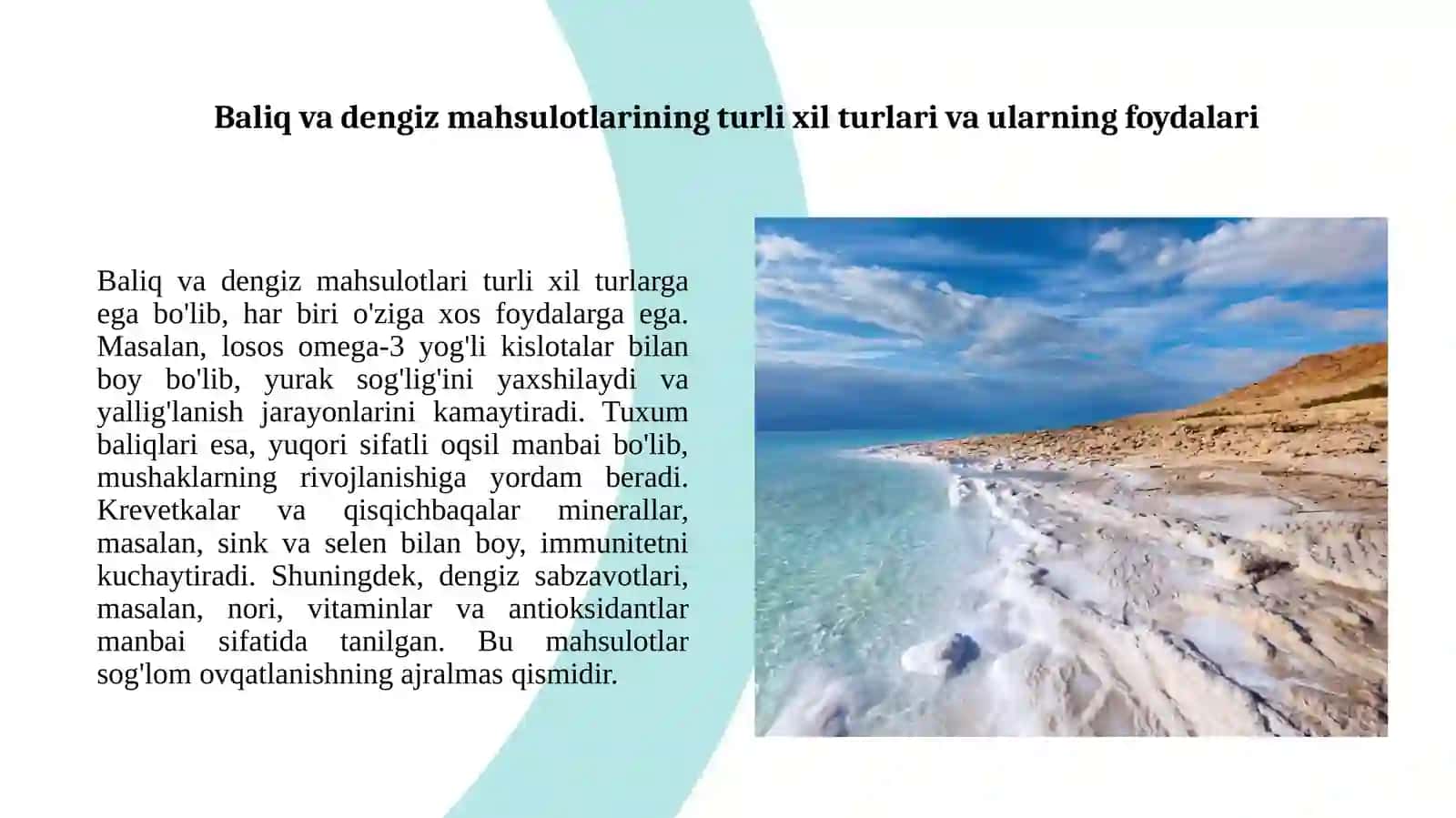 Baliq va boshqa dengiz mahsulotlaridan tayyorlanadigan taomlar 2