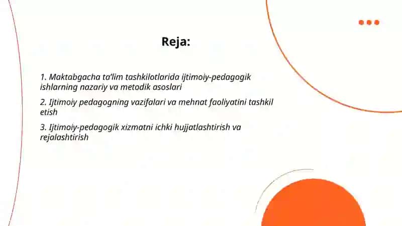 Maktabgacha ta'lim tashkilotlarida ijtimoiy pedagogika ishlarni tashkil etish 2